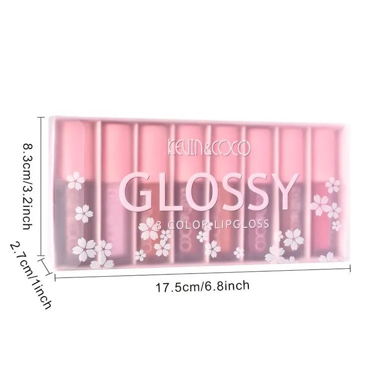 Set 8 Luciuri Buze Lipgloss Nude Glossy