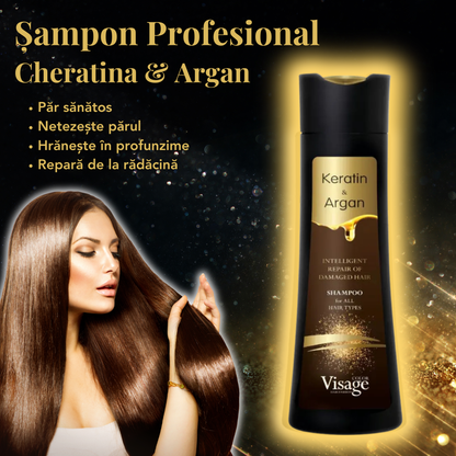 Șampon Profesional Cheratină și Argan, 250 ml