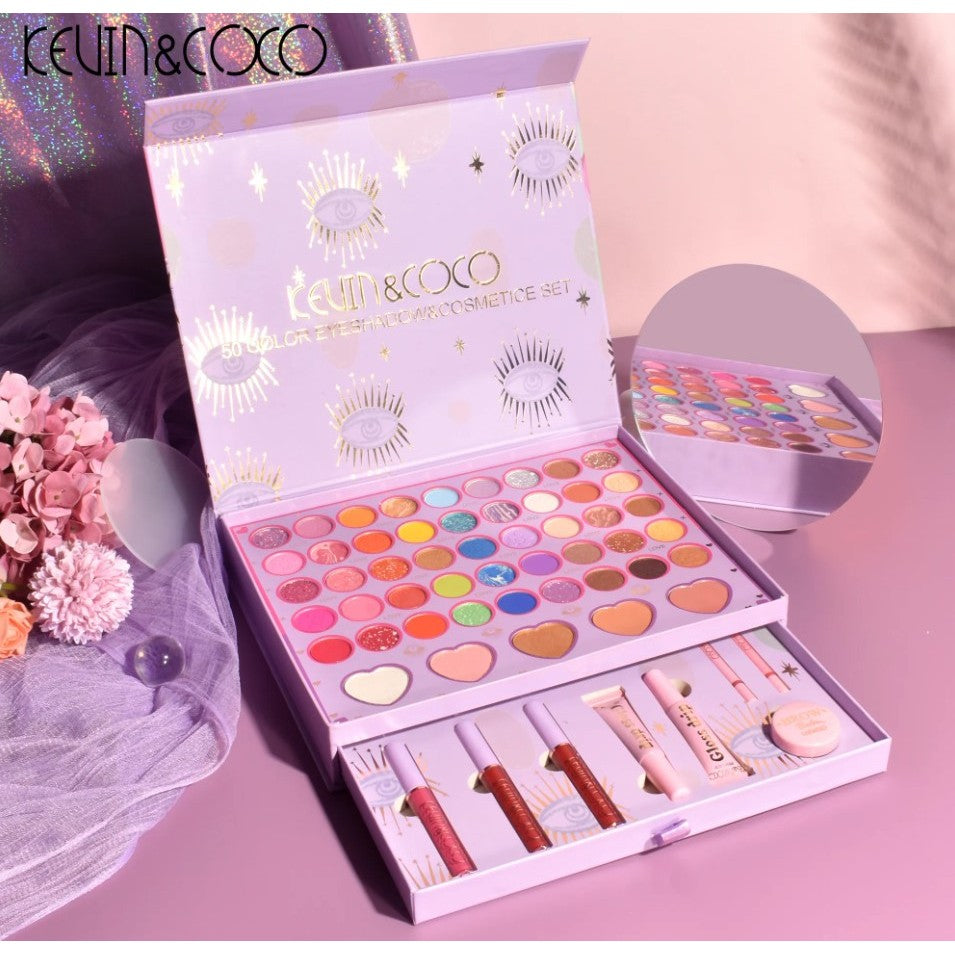 Set 13 Produse Cosmetice Rujuri, Farduri, Sprancene