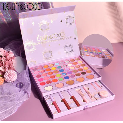 Set 13 Produse Cosmetice Rujuri, Farduri, Sprancene